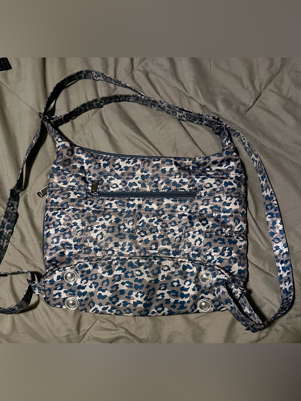 Lug Zipliner Convertible Tote in Leopard Navy - Picture 6 of 6